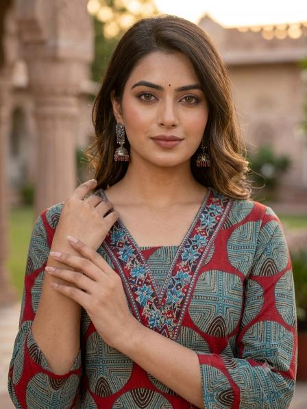 Felocity Cotton vol 799 catalog yoke model kalmakari kurti wholesale