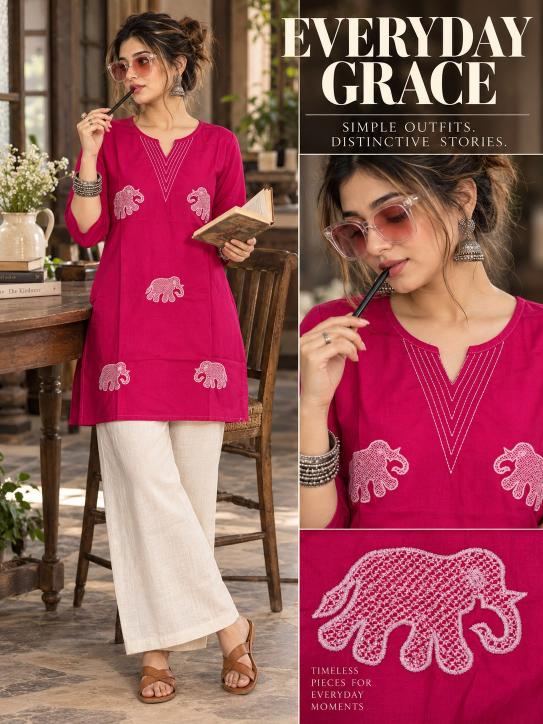 Felocity Daboo Cotton vol 9 catalog short kurtis for jeans wholesale