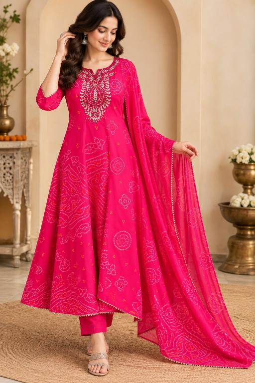 Felocity Georgette vol 4 catalog bandhani design kurtis wholesale