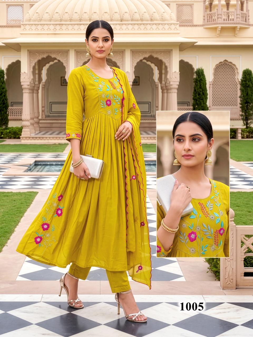 Felocity Kalki vol 2 catalog chanderi kurtis wholesale
