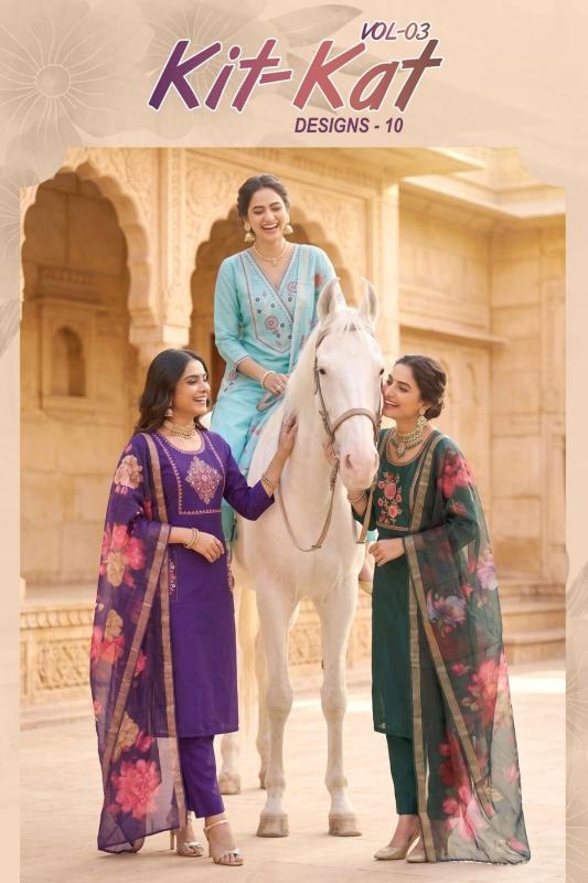 Felocity Kit Kat vol 3 catalog sabhyata kurtis wholesale online
