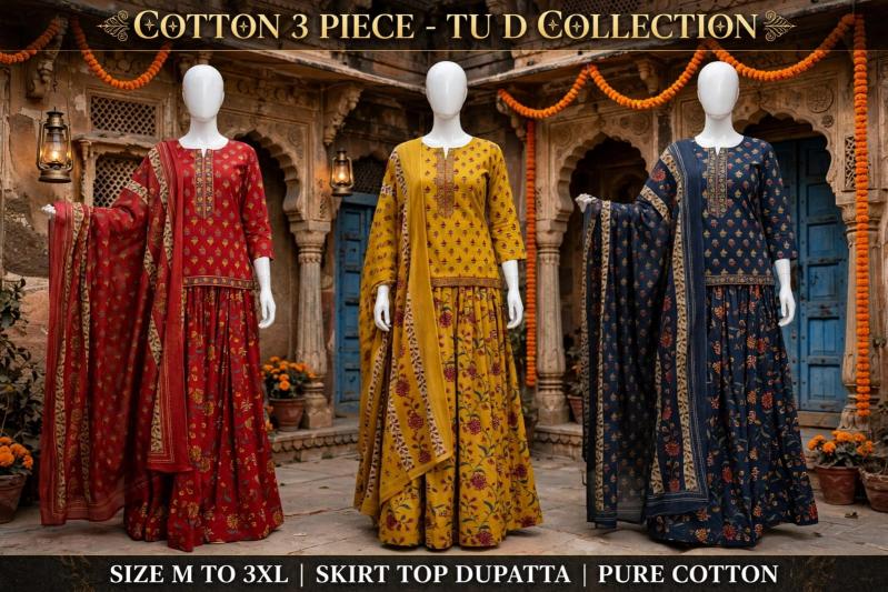 Felocity Premium Cotton vol 110 catalog kurti with skirt wholesale