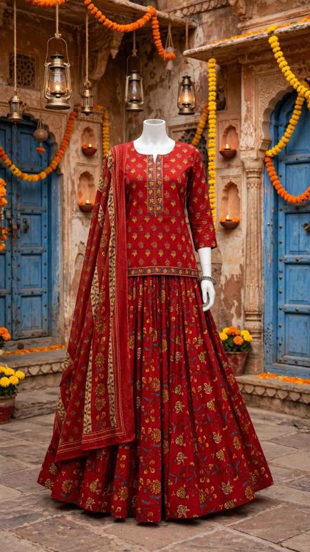 Felocity Premium Cotton vol 110 catalog kurti with skirt wholesale