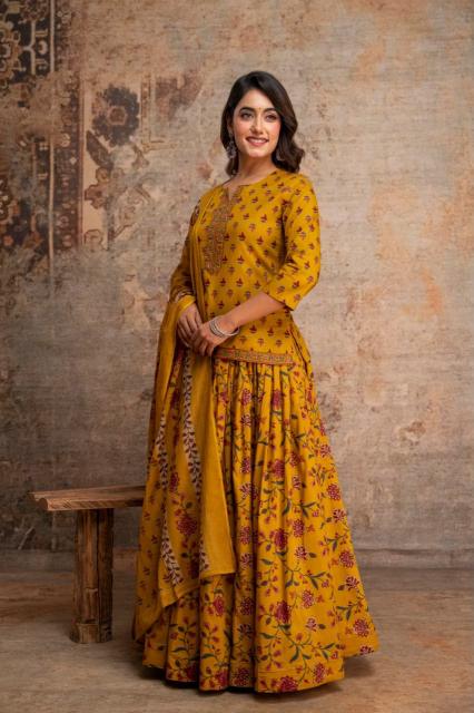Felocity Premium Cotton vol 110 catalog kurti with skirt wholesale