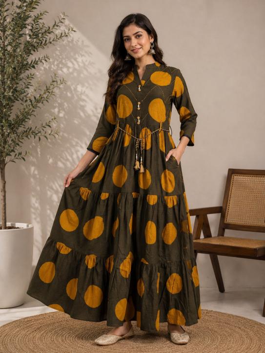 Felocity Premium Cotton vol 122 Catalog wholesale gown style kurti