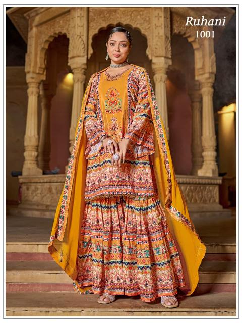 Felocity Ruhani catalog kurti palazzo set wholesale
