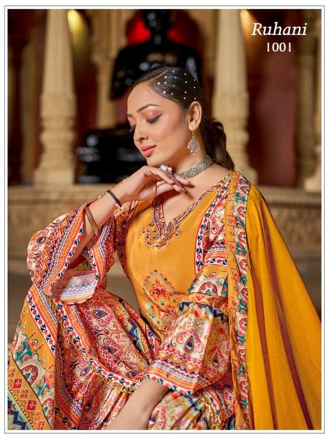 Felocity Ruhani catalog kurti palazzo set wholesale