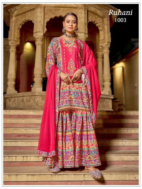 Felocity Ruhani catalog kurti palazzo set wholesale