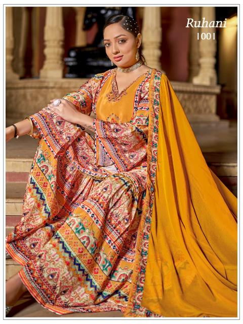 Felocity Ruhani catalog kurti palazzo set wholesale