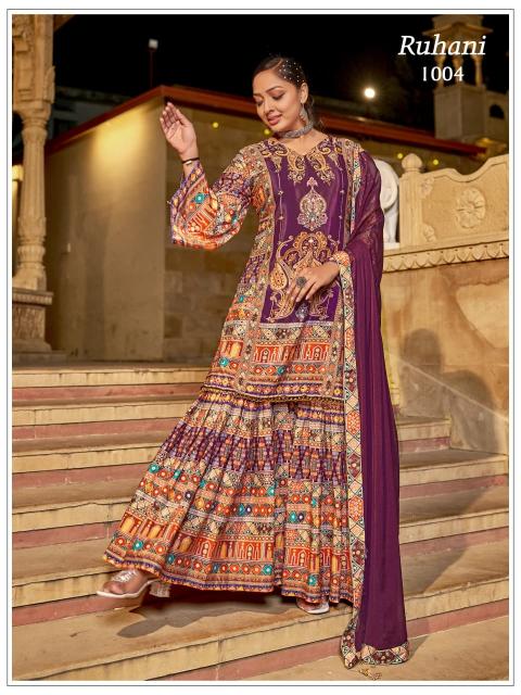 Felocity Ruhani catalog kurti palazzo set wholesale