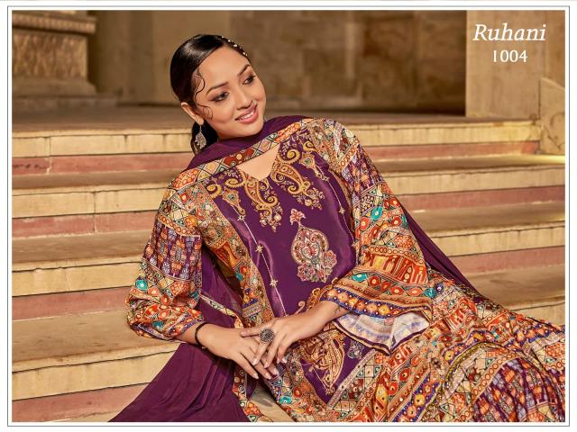 Felocity Ruhani catalog kurti palazzo set wholesale