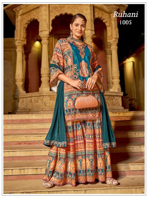 Felocity Ruhani catalog kurti palazzo set wholesale