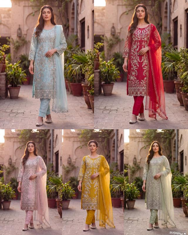 Felocity Tvisha Vol 1 catalog embroidered kurtis wholesalers