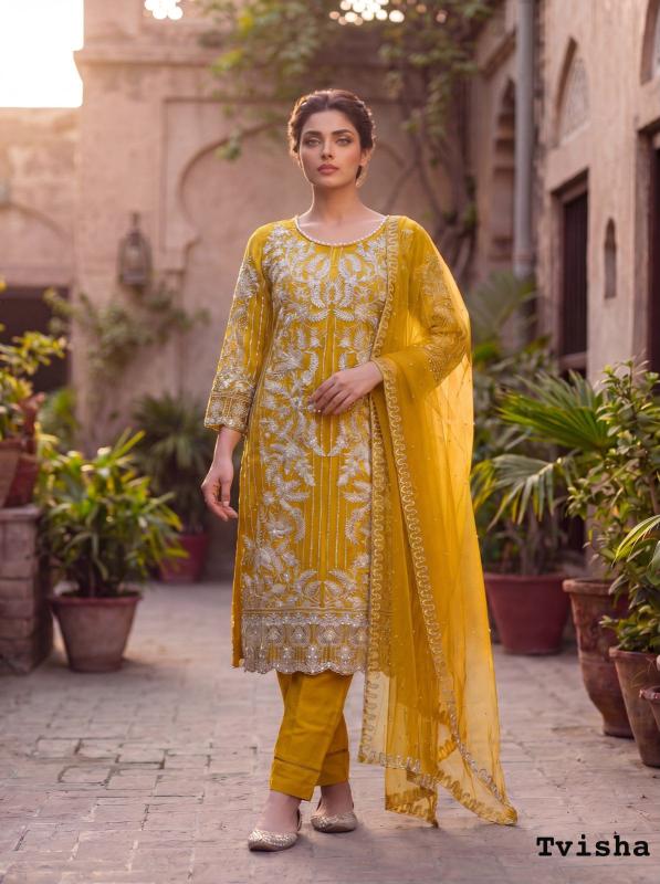 Felocity Tvisha Vol 1 catalog embroidered kurtis wholesalers