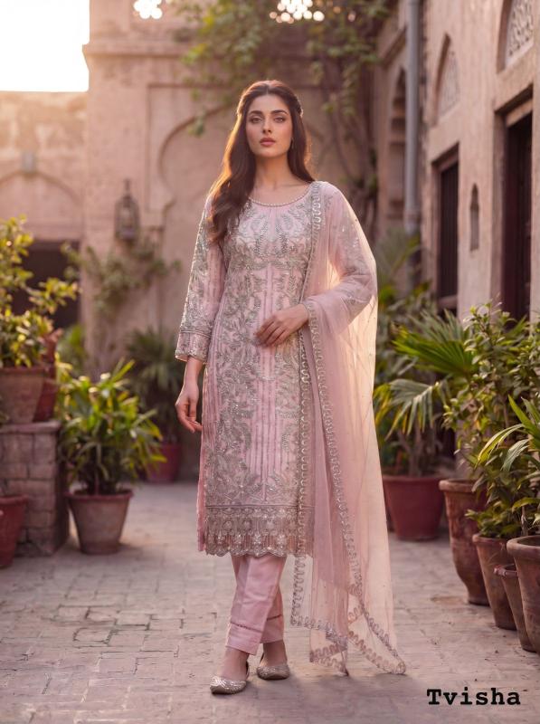 Felocity Tvisha Vol 1 catalog embroidered kurtis wholesalers