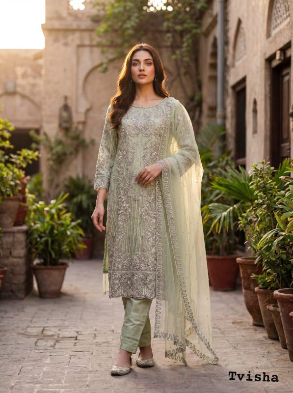 Felocity Tvisha Vol 1 catalog embroidered kurtis wholesalers
