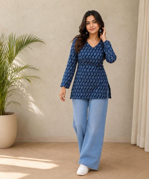 Felocity ZN 201 DK catalog cotton kurti manufacturer wholesaler