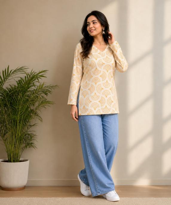 Felocity ZN 201 DK catalog cotton kurti manufacturer wholesaler