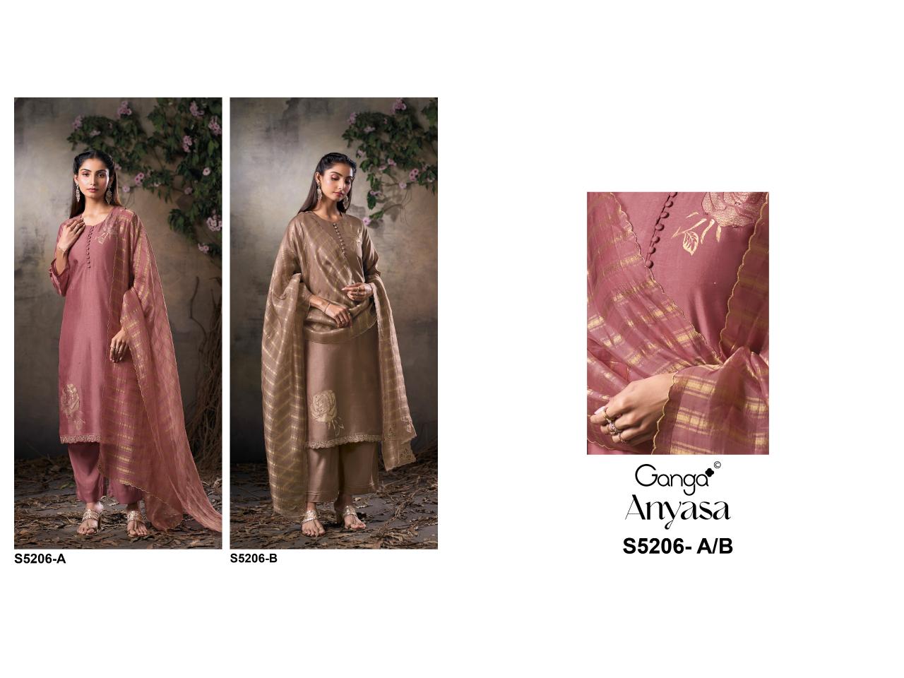 Ganga Anyasa 5206 catalog salwar kameez catalog wholesale