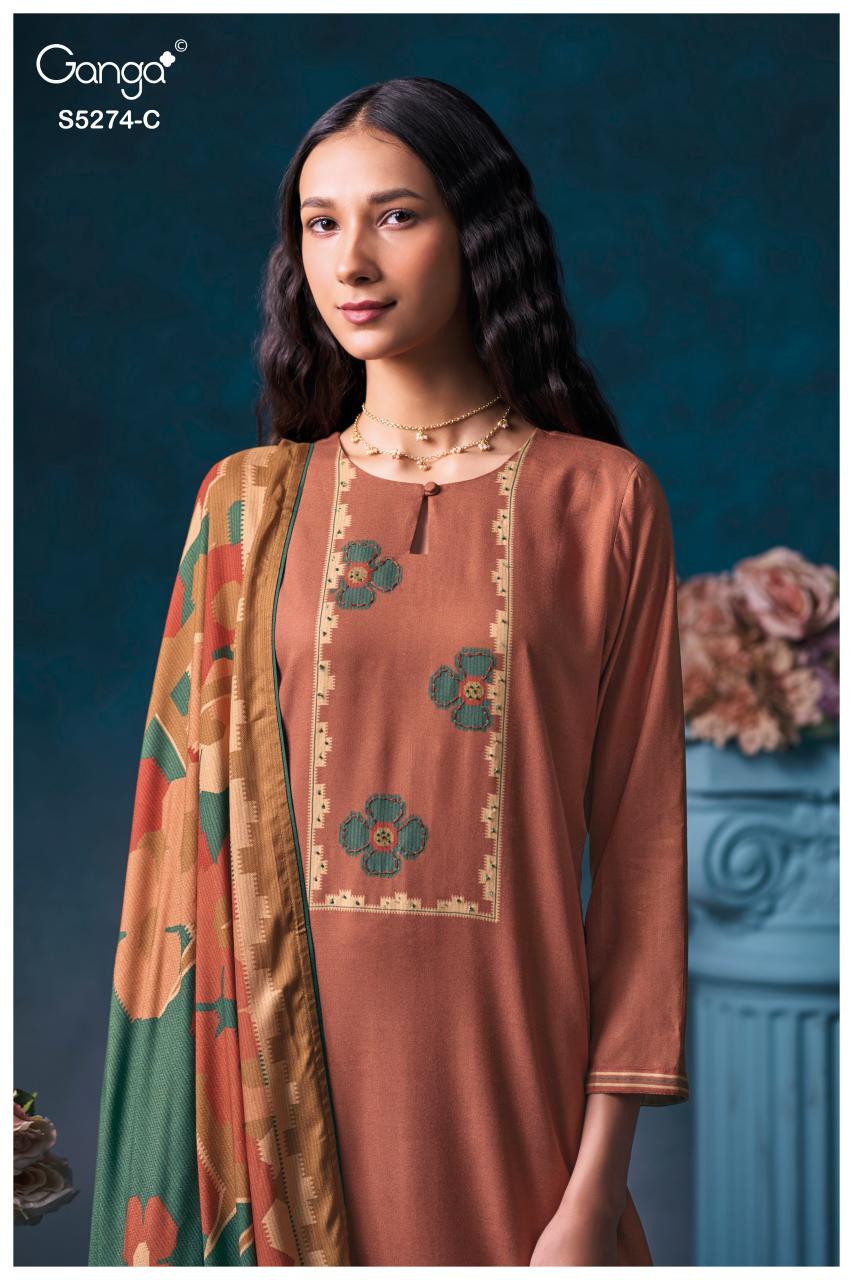 Ganga Artemis 5274 catalog wholesale salwar kameez catalogue eid collection