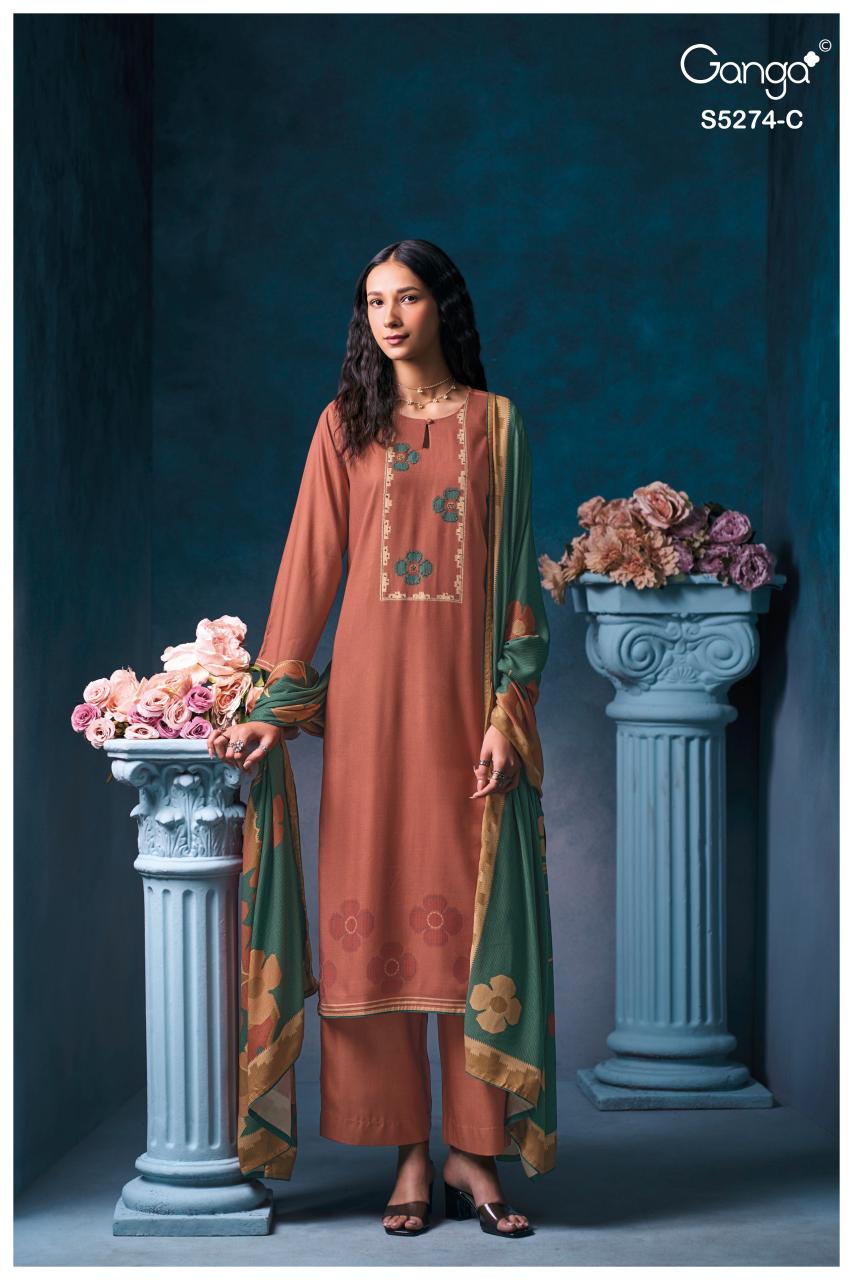 Ganga Artemis 5274 catalog wholesale salwar kameez catalogue eid collection