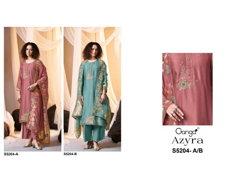 Ganga Azyra 5204 catalog top office wear wholesale brand salwar kameez