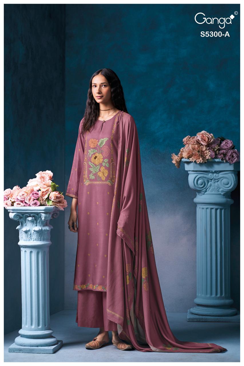Ganga Bayael 5300 catalog salwar kameez wholesale ahmedabad