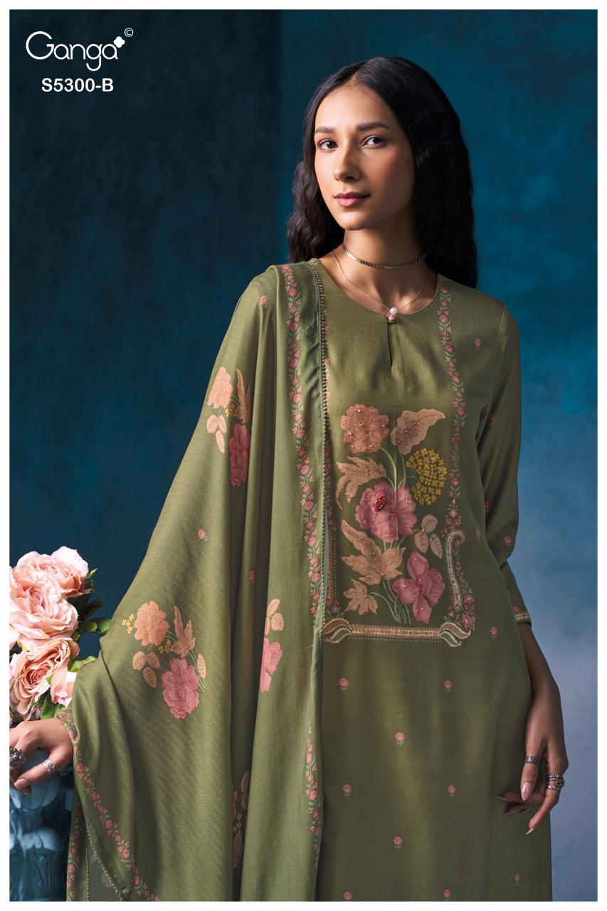 Ganga Bayael 5300 catalog salwar kameez wholesale ahmedabad