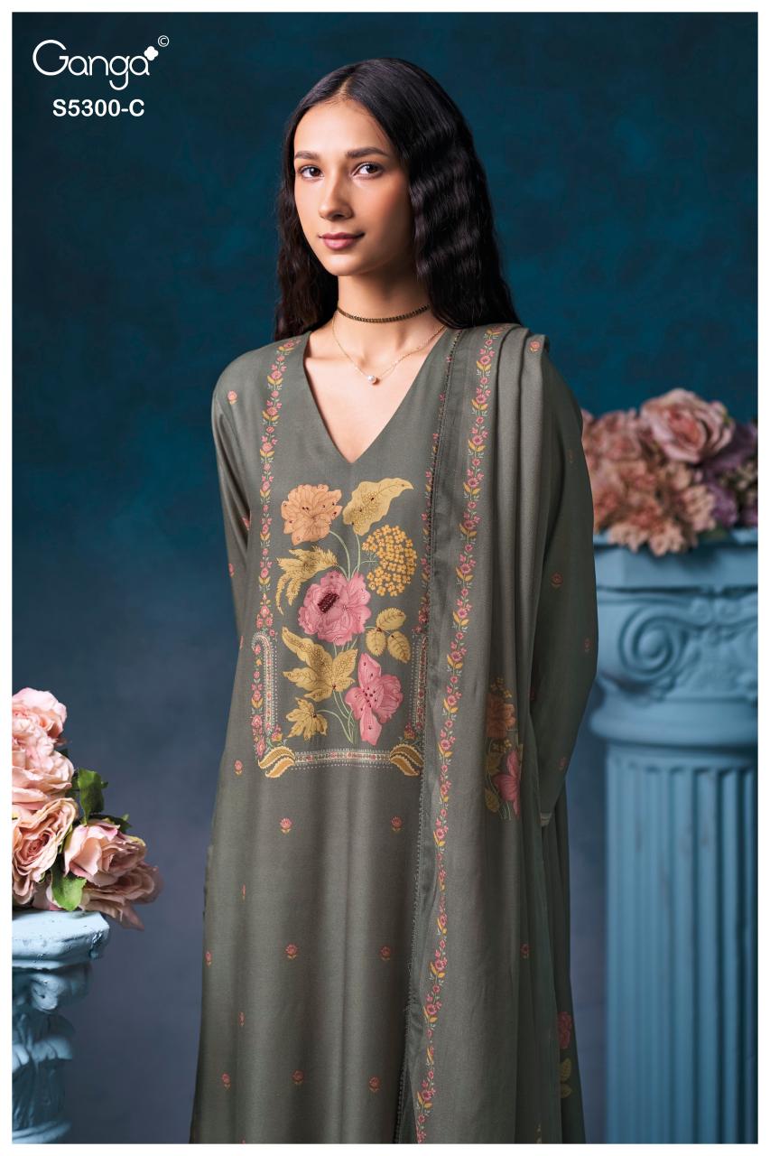 Ganga Bayael 5300 catalog salwar kameez wholesale ahmedabad