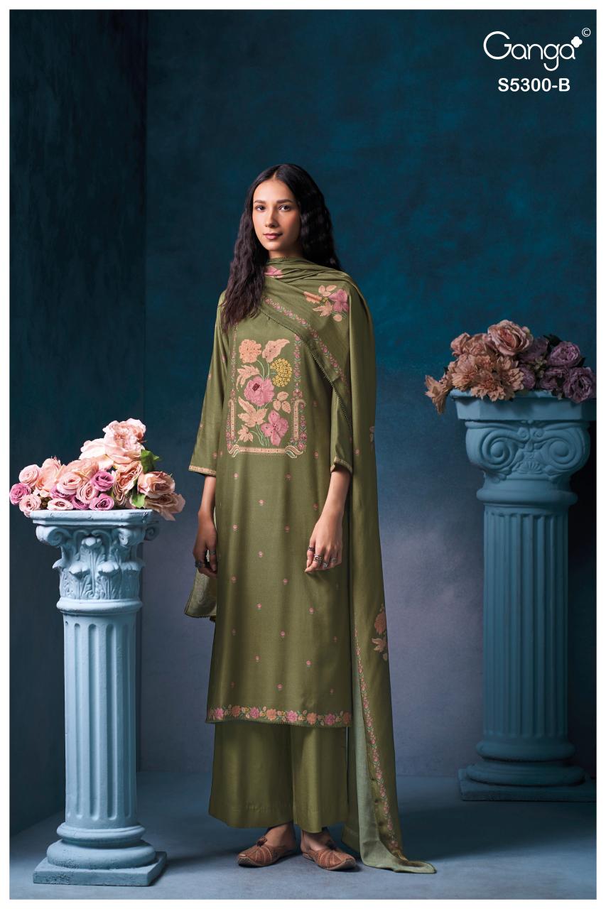 Ganga Bayael 5300 catalog salwar kameez wholesale ahmedabad
