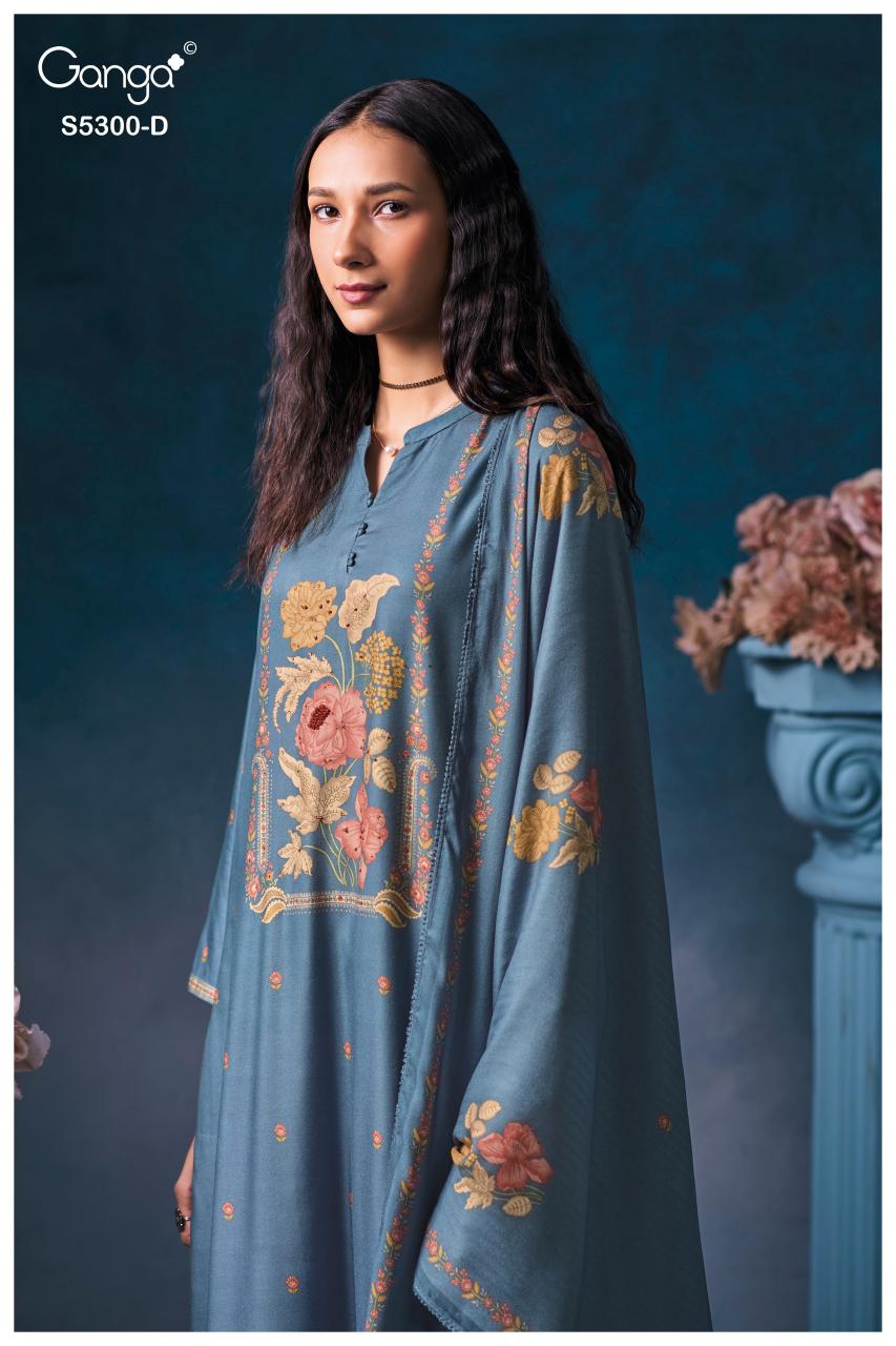 Ganga Bayael 5300 catalog salwar kameez wholesale ahmedabad