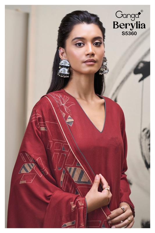 Ganga Berylia 5360 catalog wholesale market for salwar kameez in delhi