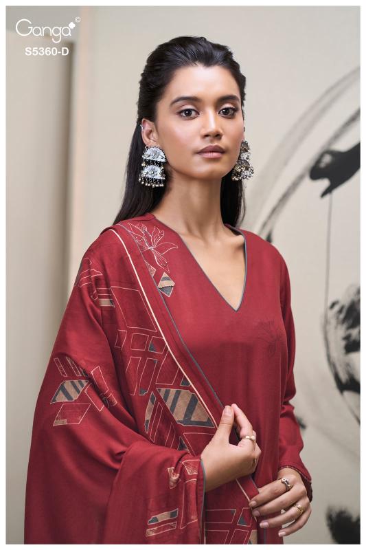 Ganga Berylia 5360 catalog wholesale market for salwar kameez in delhi