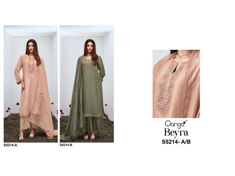 Ganga Beyra 5214 catalog churidar salwar kameez wholesale market