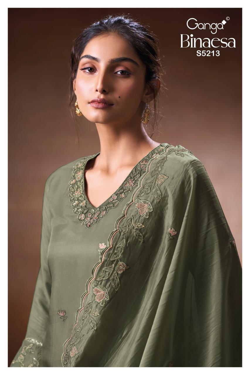 Ganga Binaesa 5213 catalog wholesale salwar kameez pakistani