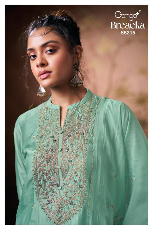Ganga Breaeka 5215 catalog wholesale banarsi salwar kameez