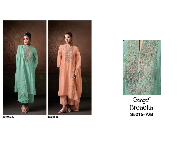 Ganga Breaeka 5215 catalog wholesale banarsi salwar kameez