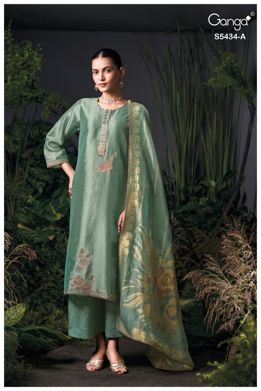 Ganga Brielith 5434 catalog salwar kameez wholesale market in mumbai