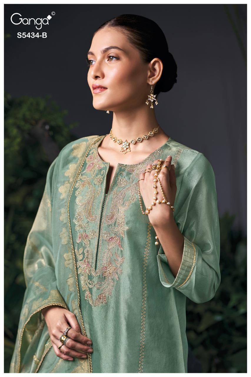 Ganga Brielith 5434 catalog salwar kameez wholesale market in mumbai