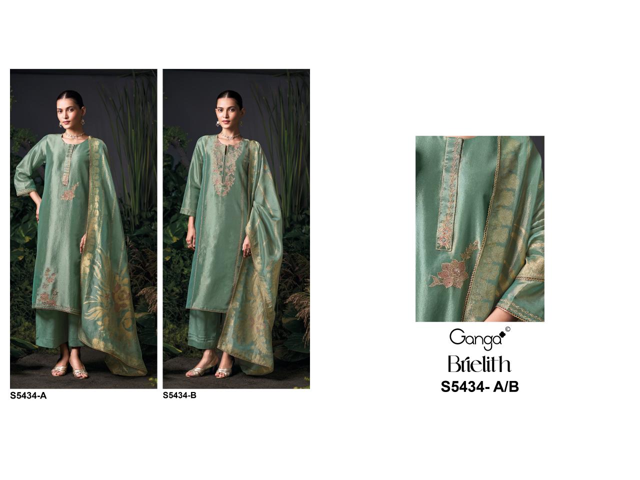 Ganga Brielith 5434 catalog salwar kameez wholesale market in mumbai