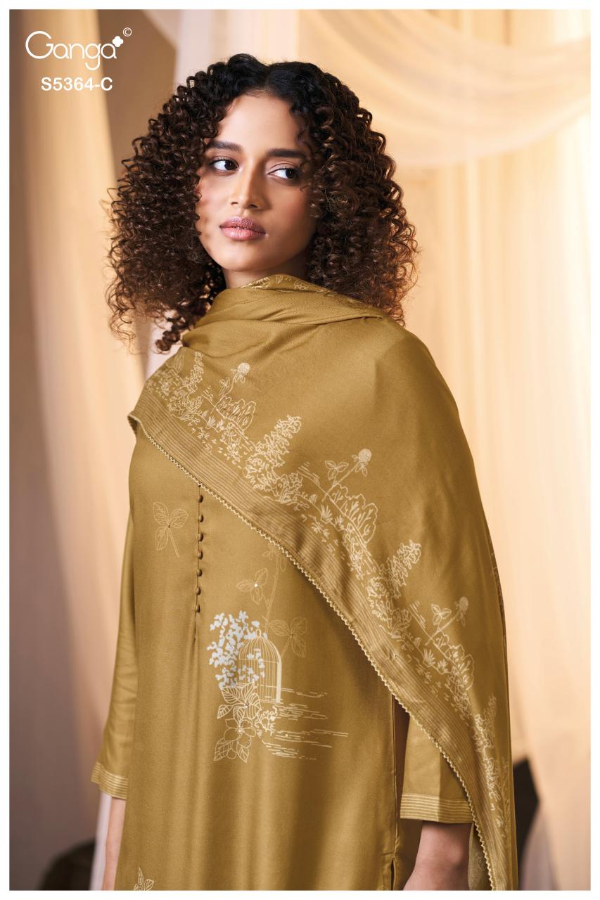 Ganga Brunella 5364 catalog wholesale salwar kameez pakistan