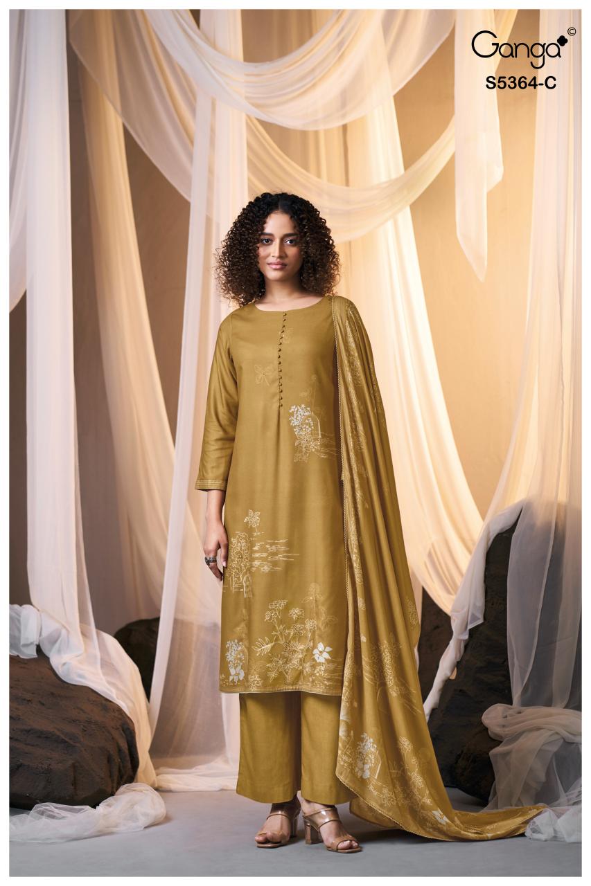 Ganga Brunella 5364 catalog wholesale salwar kameez pakistan