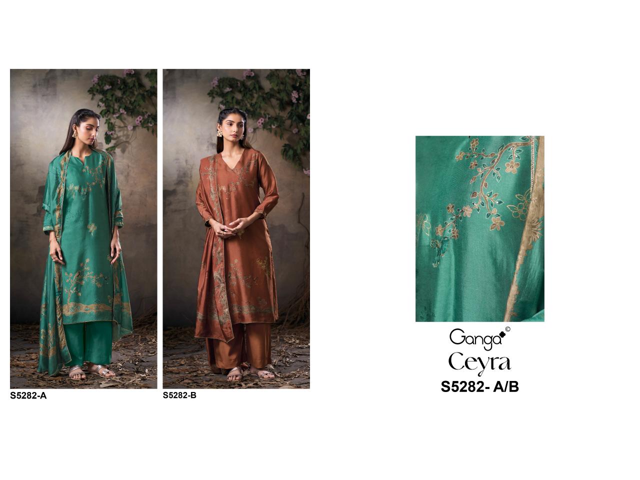 Ganga Ceyra 5282 catalog wholesale catalogue salwar kameez