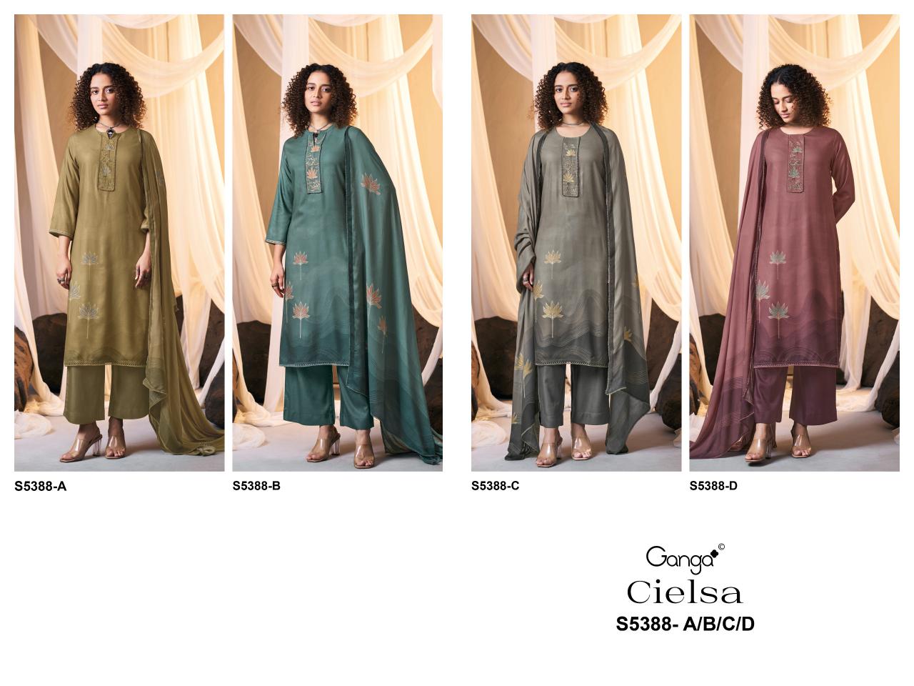 Ganga Cielsa 5388 Catalog wholesale salwar kameez online in india