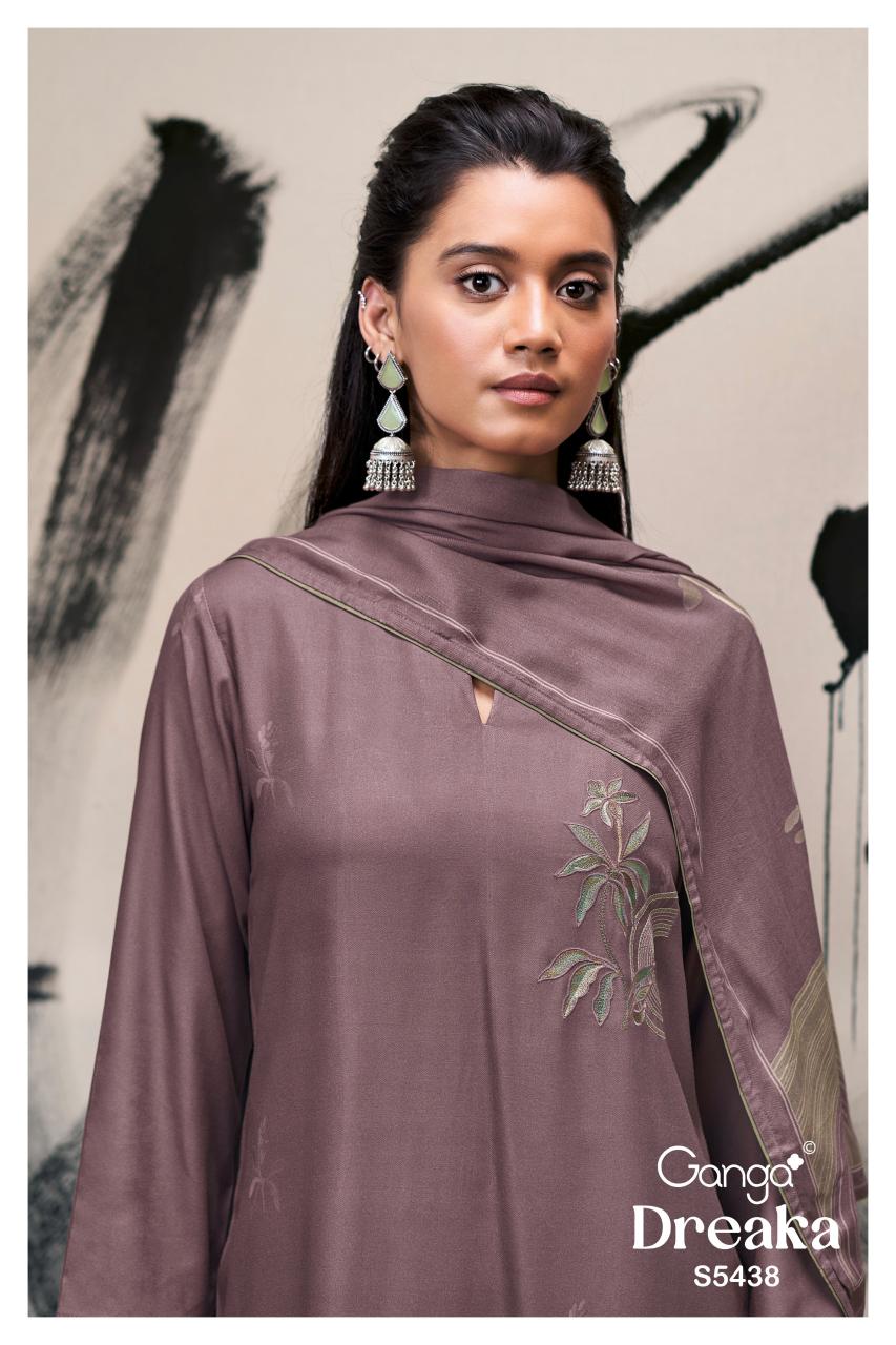 Ganga Dreaka 5438 catalog designer salwar kameez wholesale in delhi 