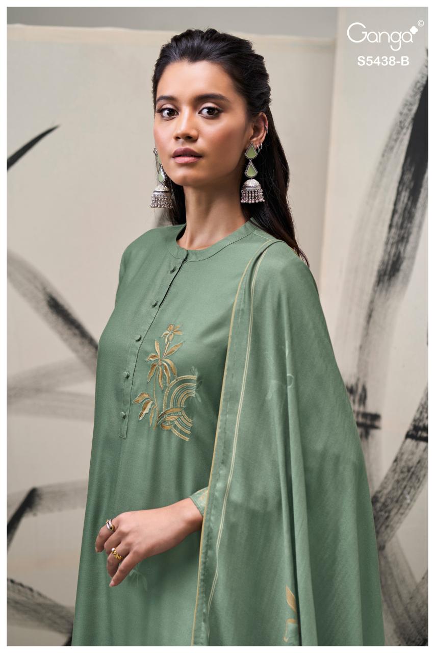 Ganga Dreaka 5438 catalog designer salwar kameez wholesale in delhi 