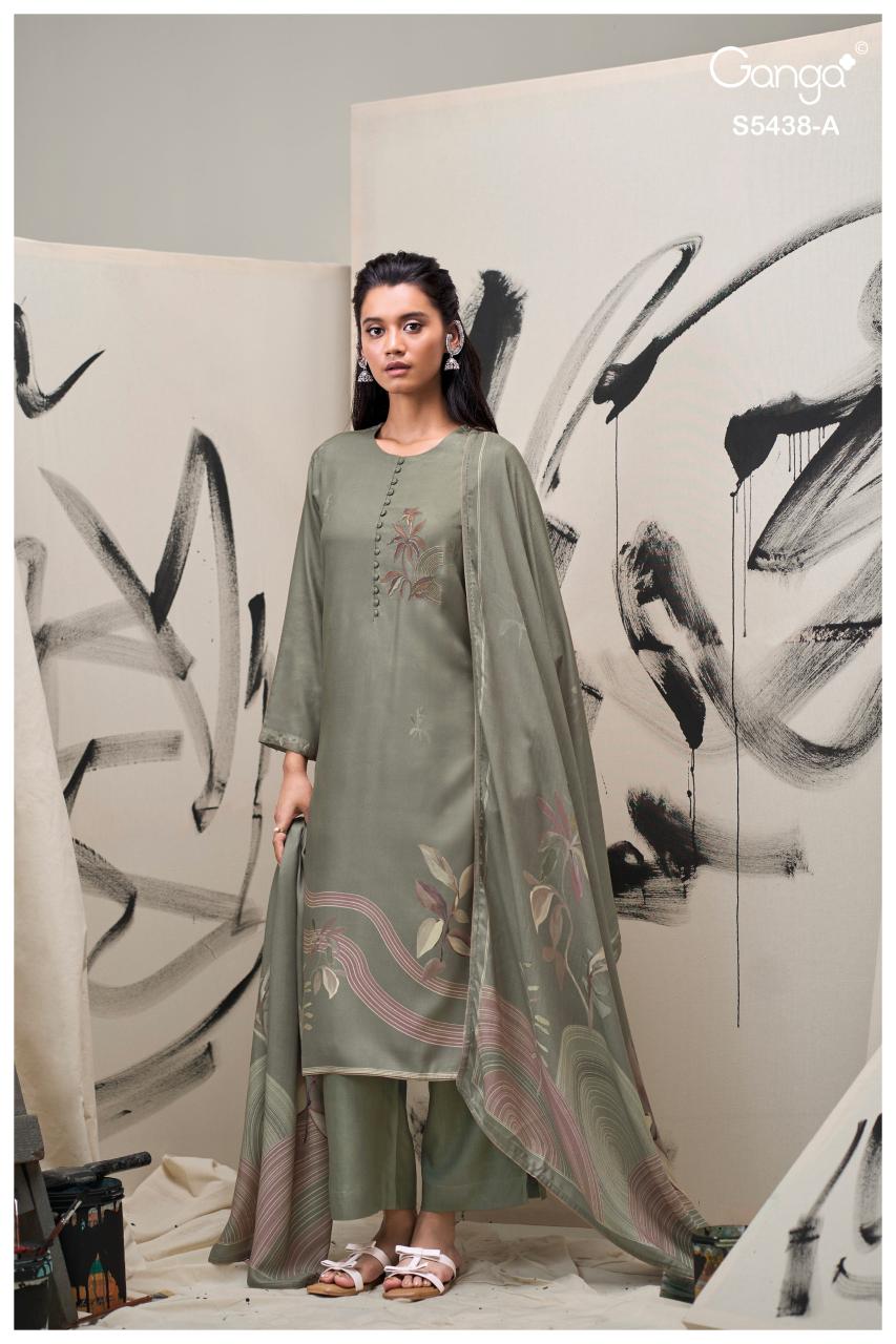 Ganga Dreaka 5438 catalog designer salwar kameez wholesale in delhi 
