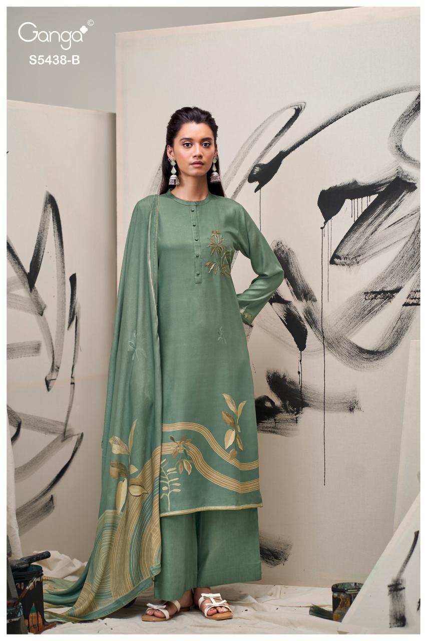 Ganga Dreaka 5438 catalog designer salwar kameez wholesale in delhi 