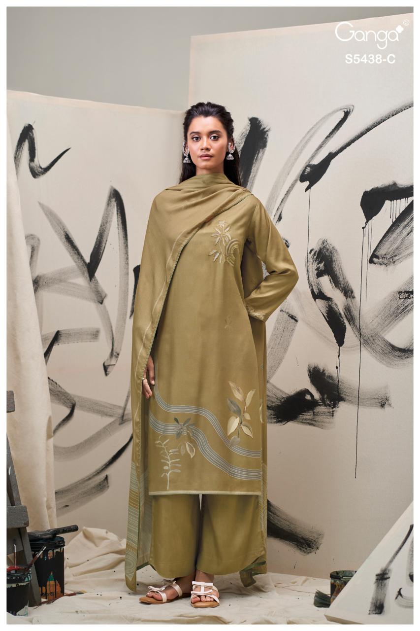 Ganga Dreaka 5438 catalog designer salwar kameez wholesale in delhi 