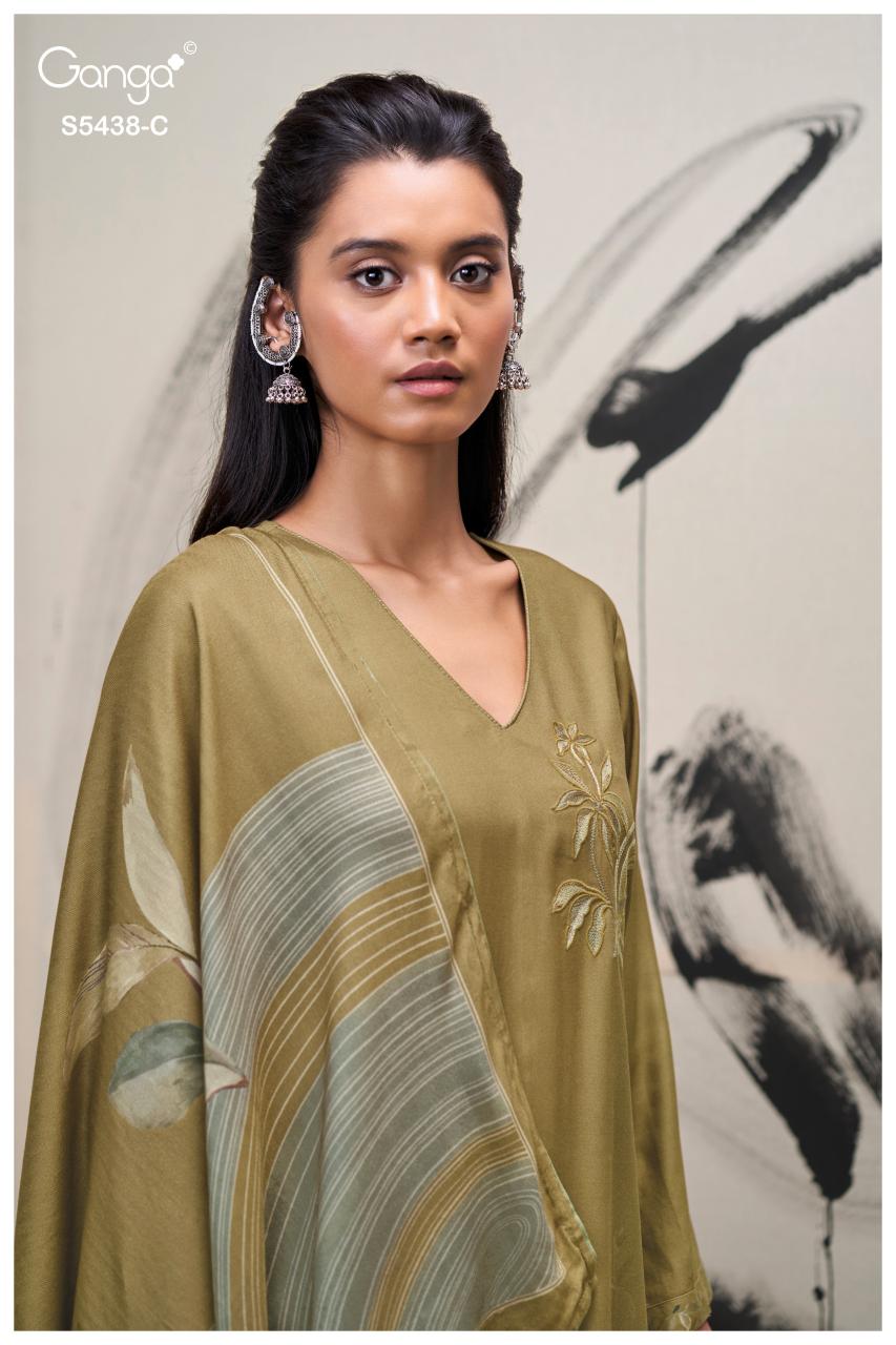 Ganga Dreaka 5438 catalog designer salwar kameez wholesale in delhi 